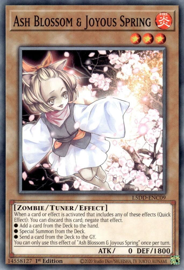 Ash Blossom & Joyous Spring (L5DD-ENC09) - L5DD-ENC09 - Common - 1st Edition