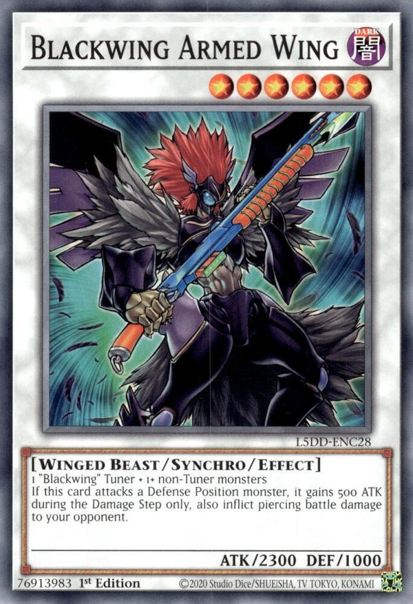 Blackwing Armed Wing - L5DD-ENC28 - Common - 1st Edition