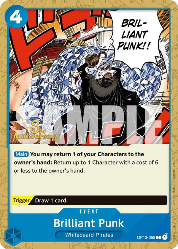 Brilliant Punk (3rd Anniversary Tournament 3 Brothers Pack) - OP13-059 - Common