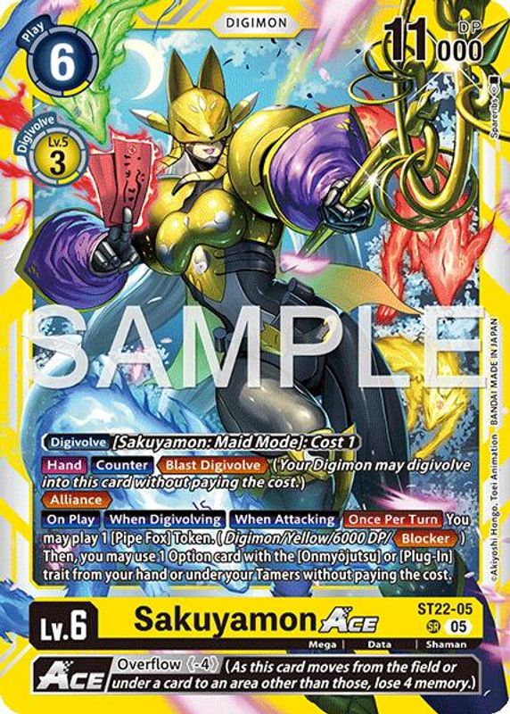 Sakuyamon ACE - ST22-05 - Super Rare