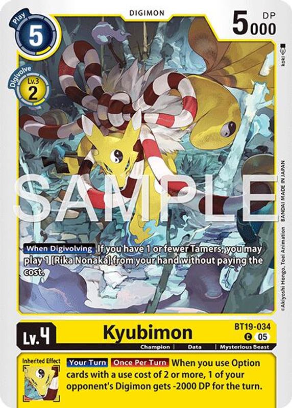 Kyubimon (BT19-034) - BT19-034 - Common