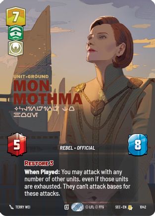 Mon Mothma - Clinging to Hope (Prestige) - 1042 - Rare