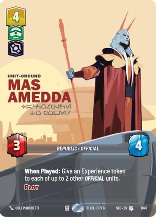 Mas Amedda - Accomplice to Power (Prestige) - 1048 - Uncommon