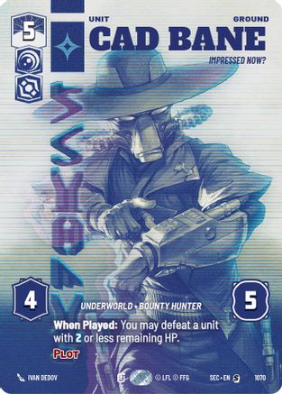 Cad Bane - Impressed Now? (Prestige) - 1070 - Special