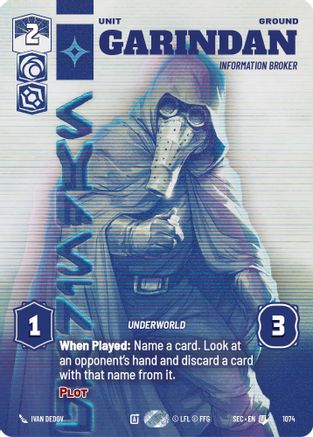 Garindan - Information Broker (Prestige) - 1074 - Uncommon