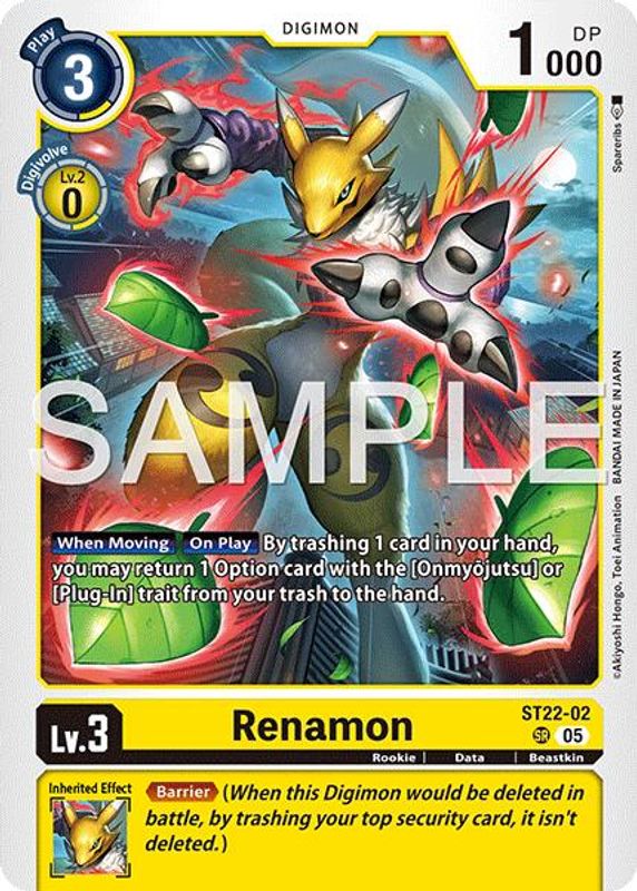 Renamon (ST22-02) - ST22-02 - Super Rare
