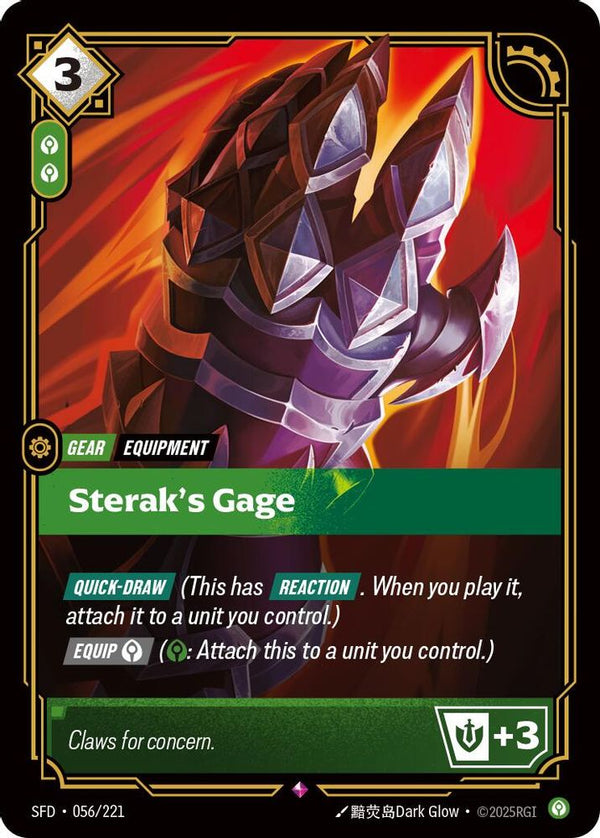 Sterak's Gage - 056/221 - Rare