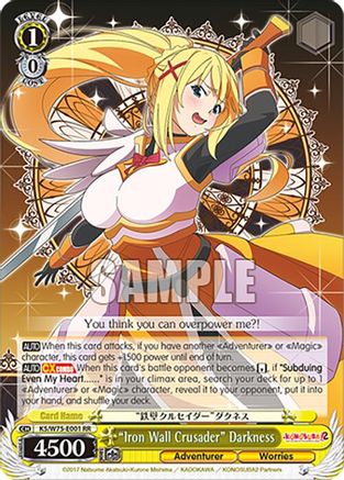 "Iron Wall Crusader" Darkness - KS/W75-E001 - Double Rare