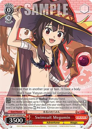 Swimsuit Megumin (SR) - KS/W75-E033S - Super Rare