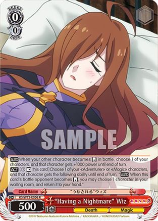 "Having a Nightmare" Wiz - KS/W75-E036 - Rare