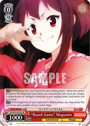 "Board Game" Megumin (SR) - KS/W75-E037S - Super Rare