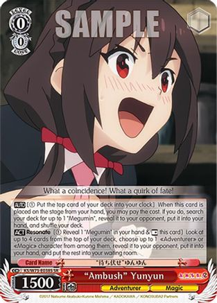 "Ambush" Yunyun (SR) - KS/W75-E038S - Super Rare