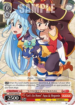 "Let's Go Home" Aqua & Megumin - KS/W75-E041 - Rare