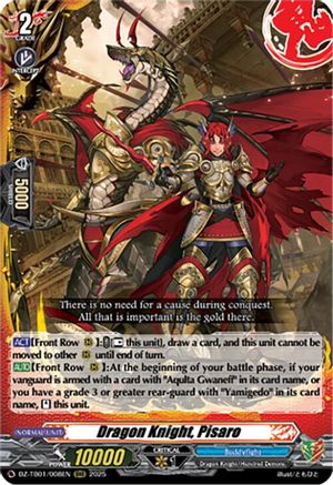 Dragon Knight, Pisaro - DZ-TB01/008EN - Triple Rare