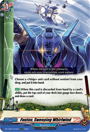 Fuuton, Sweeping Whirlwind - DZ-TB01/015EN - Triple Rare