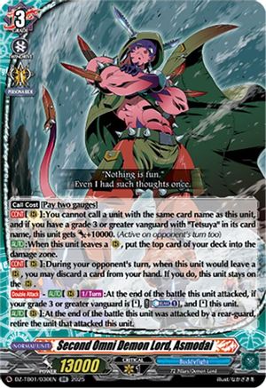 Second Omni Demon Lord, Asmodai - DZ-TB01/030EN - Double Rare