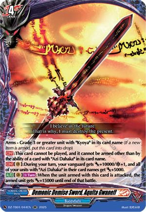 Demonic Demise Sword, Aqulta Gwaneff - DZ-TB01/044EN - Double Rare