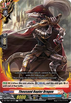 Thousand Rapier Dragon - DZ-TB01/081EN - Common