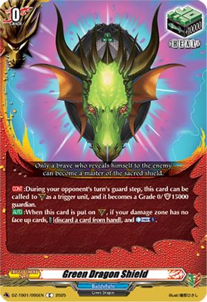 Green Dragon Shield - DZ-TB01/095EN - Common
