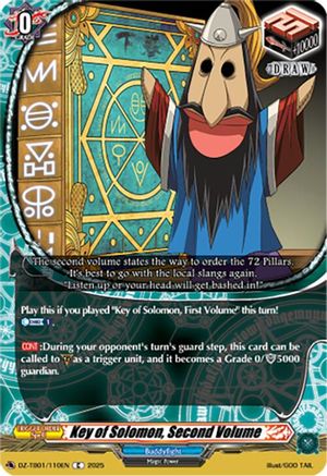 Key of Solomon, Second Volume - DZ-TB01/110EN - Common