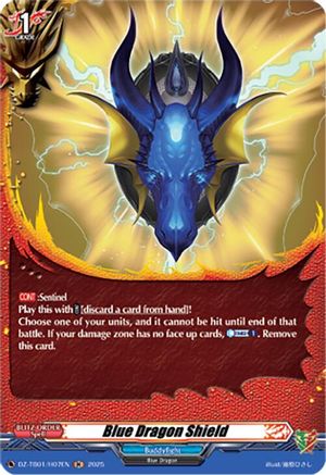 Blue Dragon Shield (H) - DZ-TB01/H07EN - Holo Rare