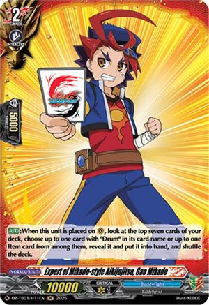 Expert of Mikado-style Aikijujitsu, Gao Mikado (H) - DZ-TB01/H11EN - Holo Rare