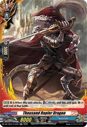 Thousand Rapier Dragon (H) - DZ-TB01/H12EN - Holo Rare