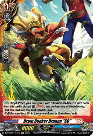 Drum Bunker Dragon "SD" (H) - DZ-TB01/H17EN - Holo Rare
