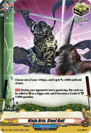Ninja Arts, Steel Ball (H) - DZ-TB01/H63EN - Holo Rare