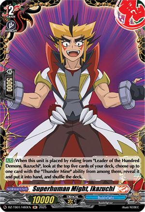 Superhuman Might, Ikazuchi (H) - DZ-TB01/H80EN - Holo Rare