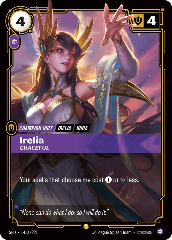 Irelia - Graceful (Alternate Art) - 141a/221 - Showcase