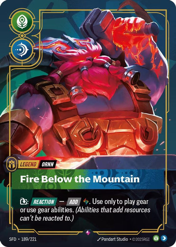 Ornn - Fire Below the Mountain - 189/221 - Rare