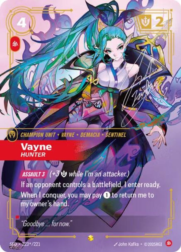 Vayne - Hunter (Signature) - 223*/221 - Showcase