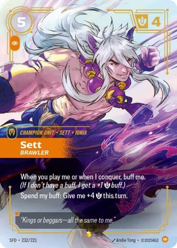 Sett - Brawler (Overnumbered) - 232/221 - Showcase