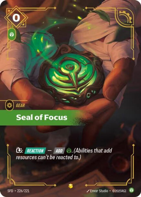 Seal of Focus (Overnumbered) - 226/221 - Showcase