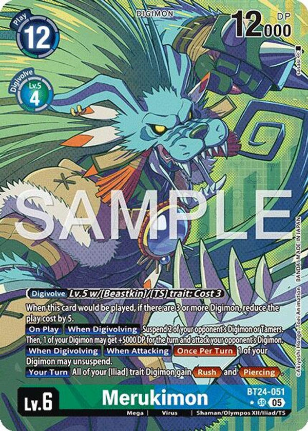 Merukimon (Alternate Art) - BT24-051 - Super Rare