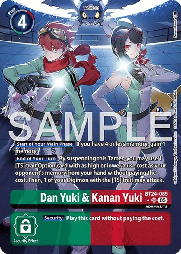 Dan Yuki & Kanan Yuki (Alternate Art) - BT24-085 - Super Rare