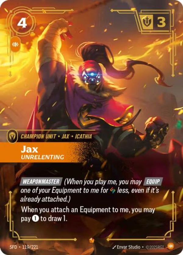 Jax - Unrelenting - 119/221 - Epic