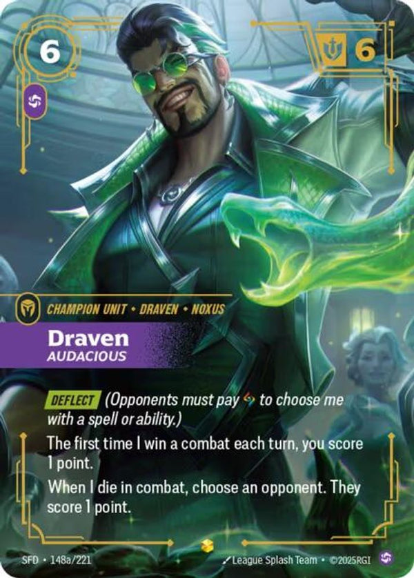 Draven - Audacious (Alternate Art) - 148a/221 - Showcase