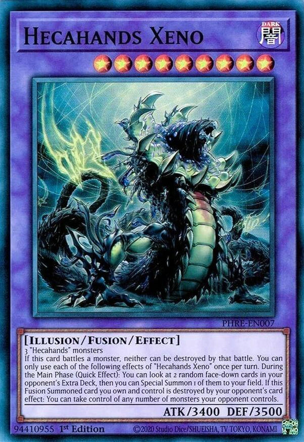 Hecahands Xeno - PHRE-EN007 - Super Rare - 1st Edition