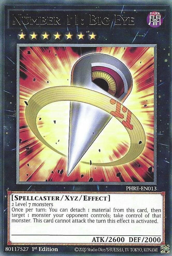 Number 11: Big Eye - PHRE-EN013 - Rare - 1st Edition