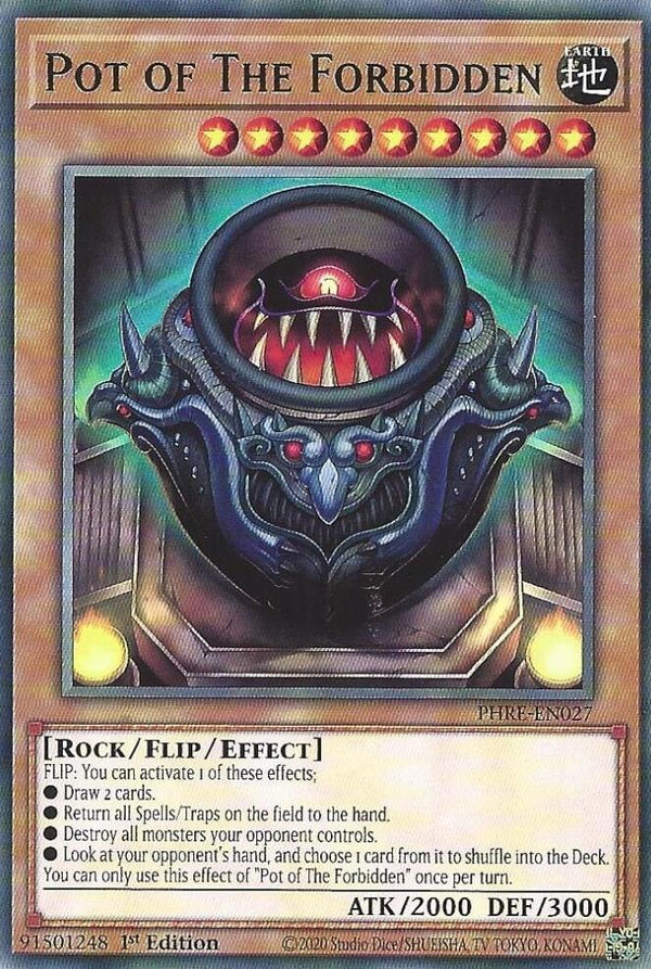 Pot of The Forbidden - PHRE-EN027 - Rare - 1st Edition