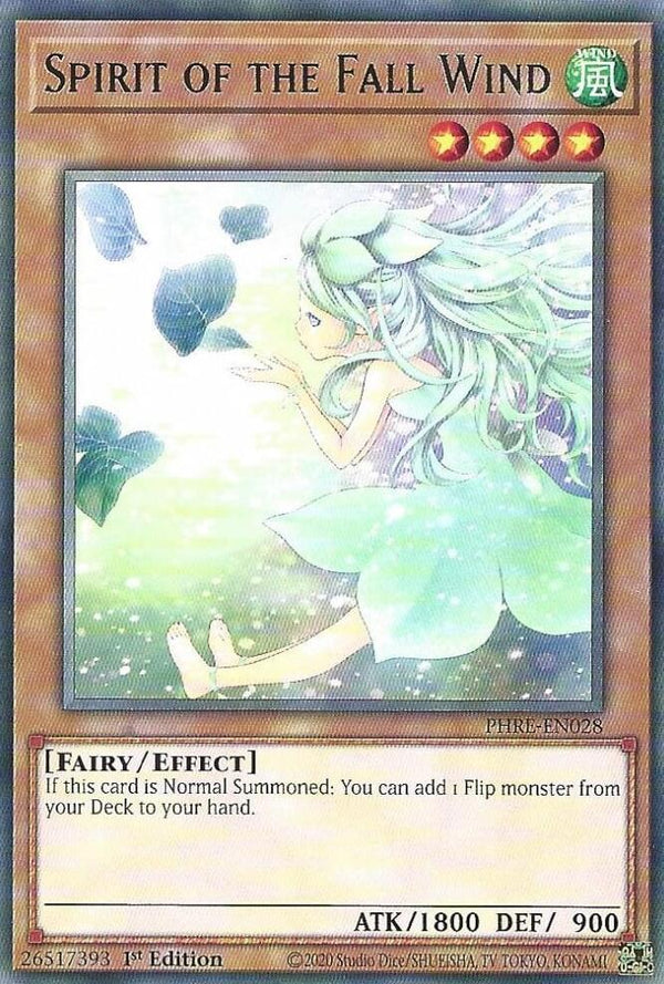 Spirit of the Fall Wind - PHRE-EN028 - Rare - 1st Edition