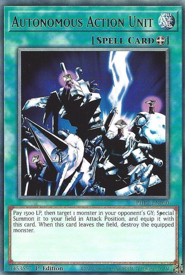 Autonomous Action Unit - PHRE-EN050 - Rare - 1st Edition