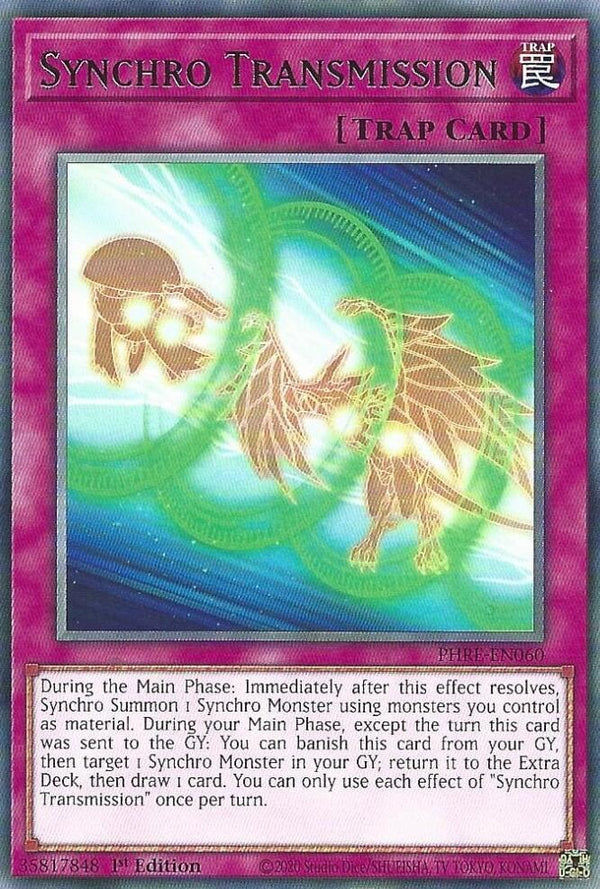 Synchro Transmission - PHRE-EN060 - Rare - 1st Edition