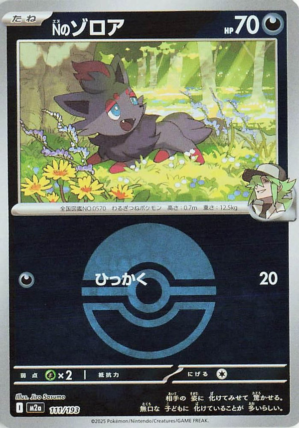 N's Zorua (Poke Ball Pattern) (Japanese) - 111/193 - None