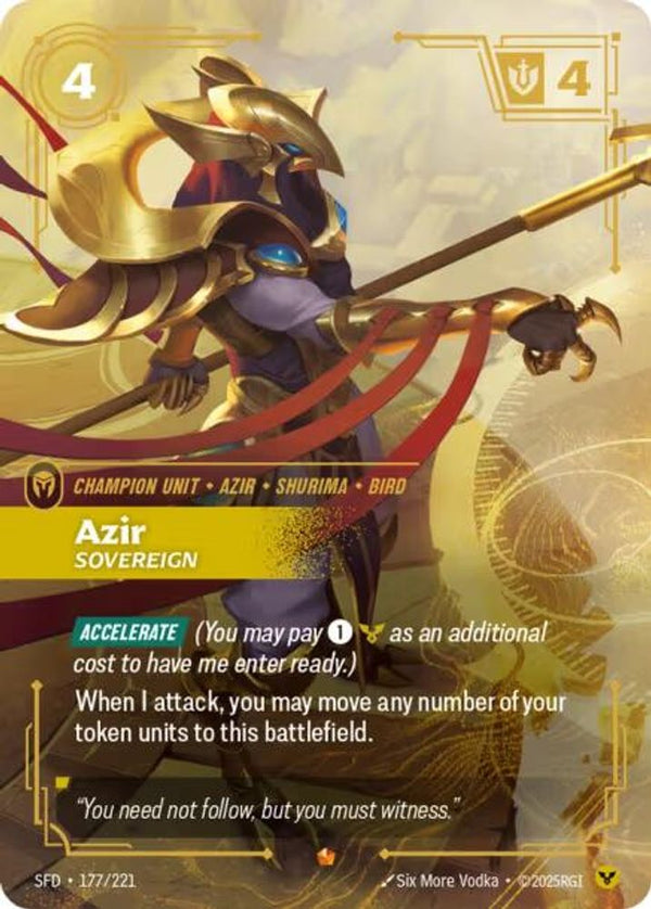 Azir - Sovereign - 177/221 - Epic
