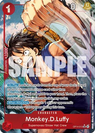 Monkey.D.Luffy - OP14-013 (Alternate Art) - OP14-013 - Super Rare