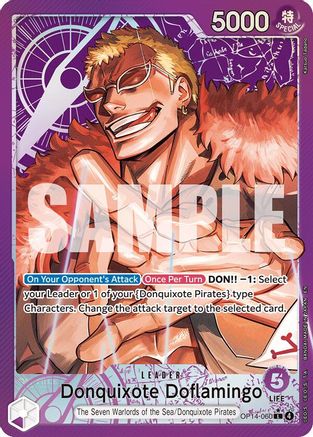 Donquixote Doflamingo - OP14-060 (Alternate Art) - OP14-060 - Leader