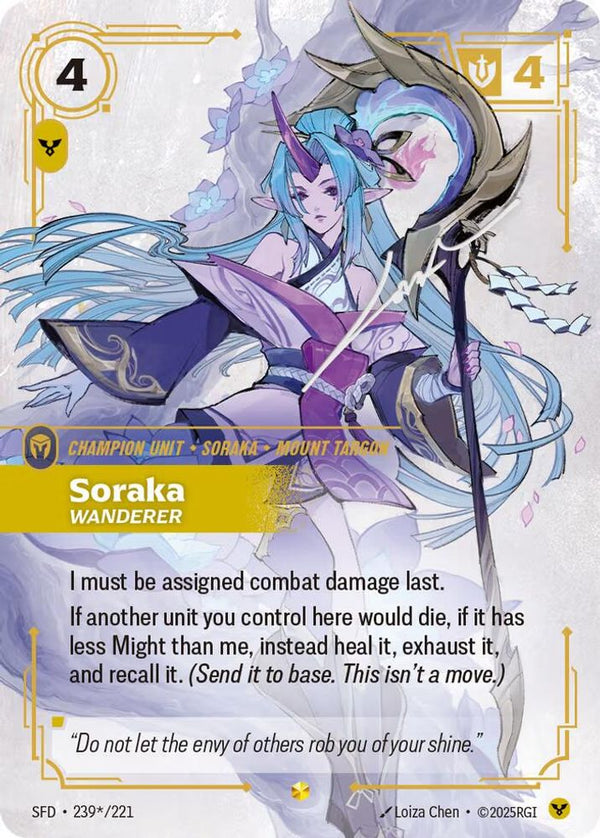 Soraka - Wanderer (Signature) - 239*/221 - Showcase